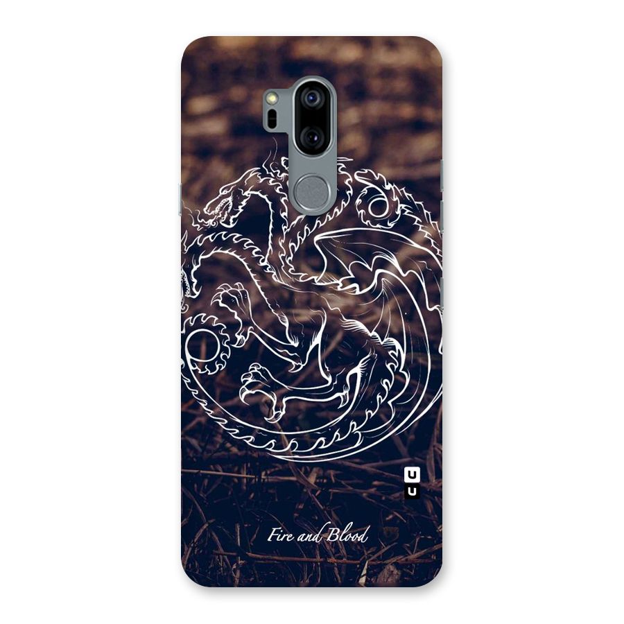 White Circle Back Case for LG G7