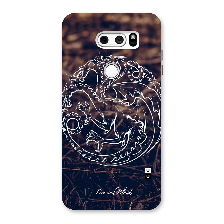 White Circle Back Case for LG V30