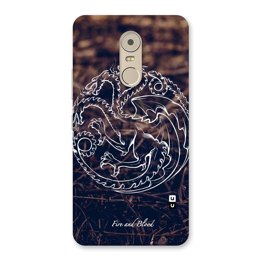 White Circle Back Case for Lenovo K6 Note