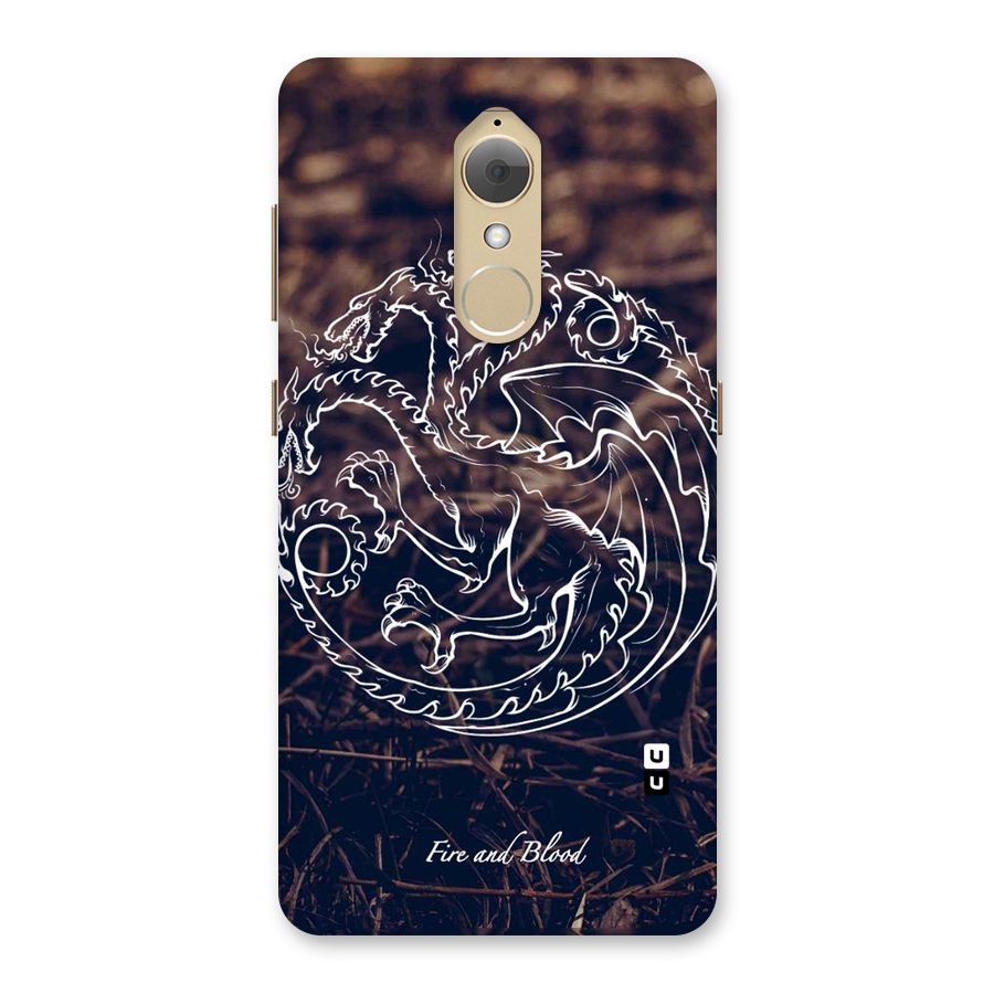 White Circle Back Case for Lenovo K8