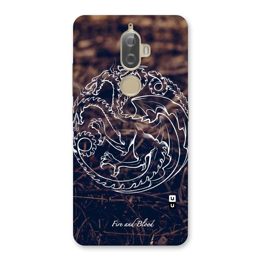 White Circle Back Case for Lenovo K8 Plus