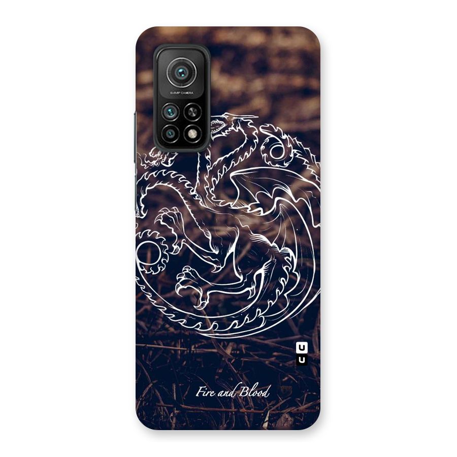 White Circle Back Case for Mi 10T 5G