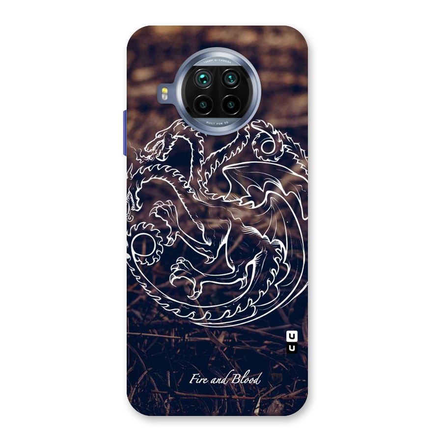 White Circle Back Case for Mi 10i