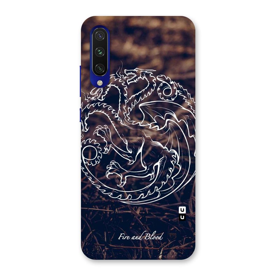 White Circle Back Case for Mi A3