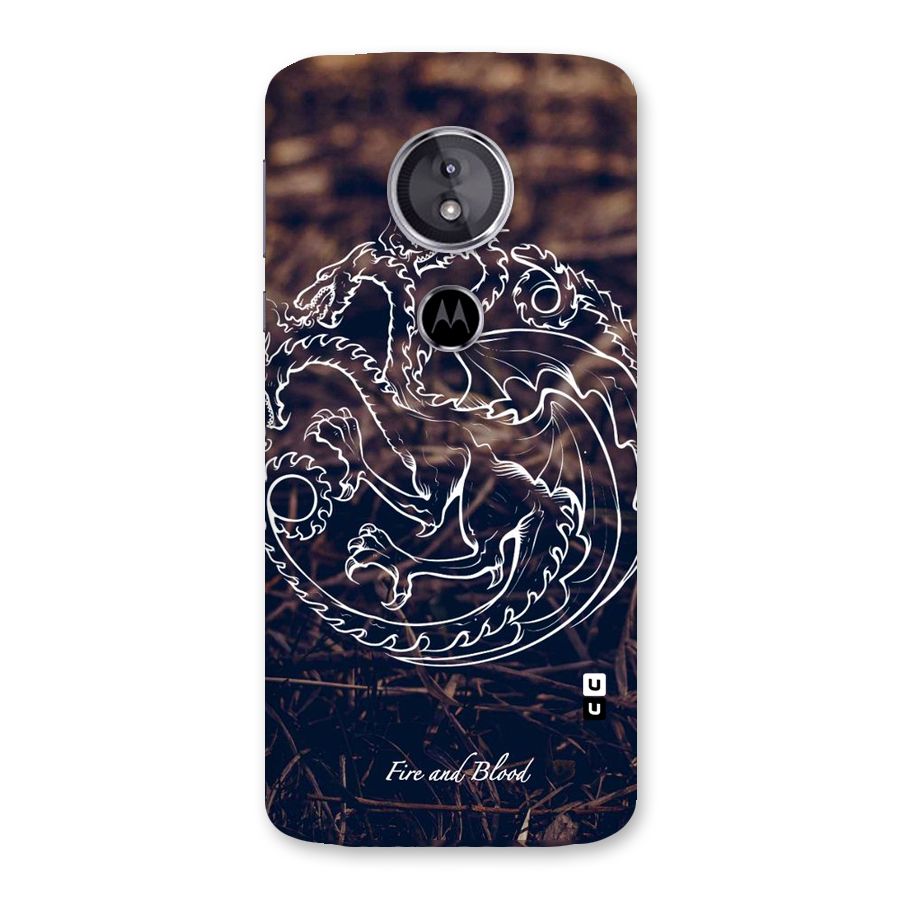 White Circle Back Case for Moto E5
