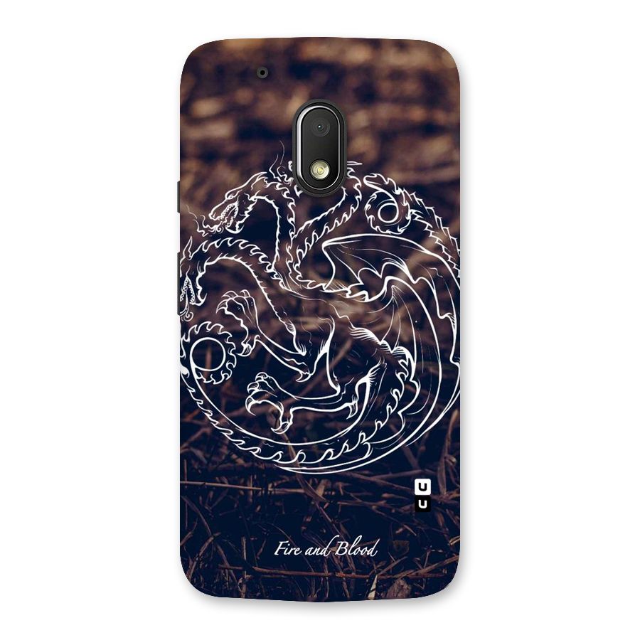 White Circle Back Case for Moto G4 Play