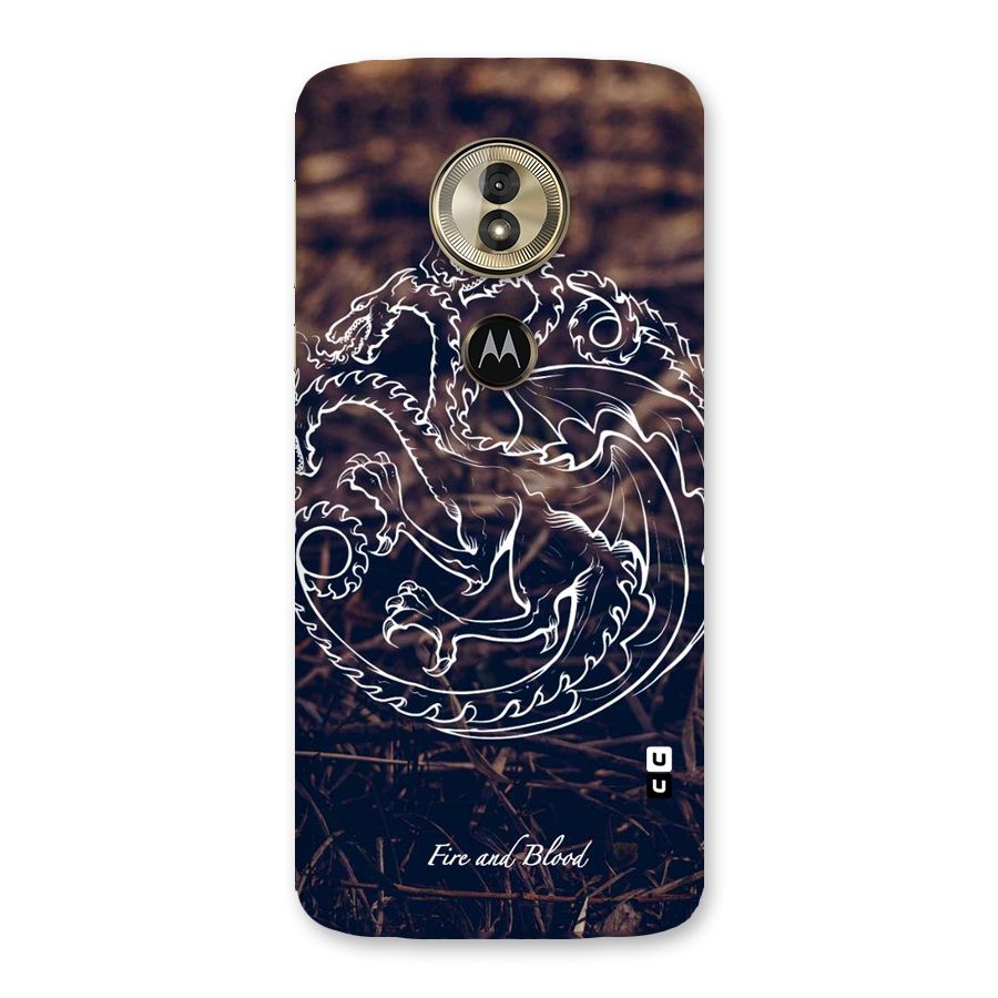 White Circle Back Case for Moto G6 Play