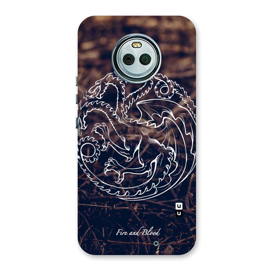 White Circle Back Case for Moto X4