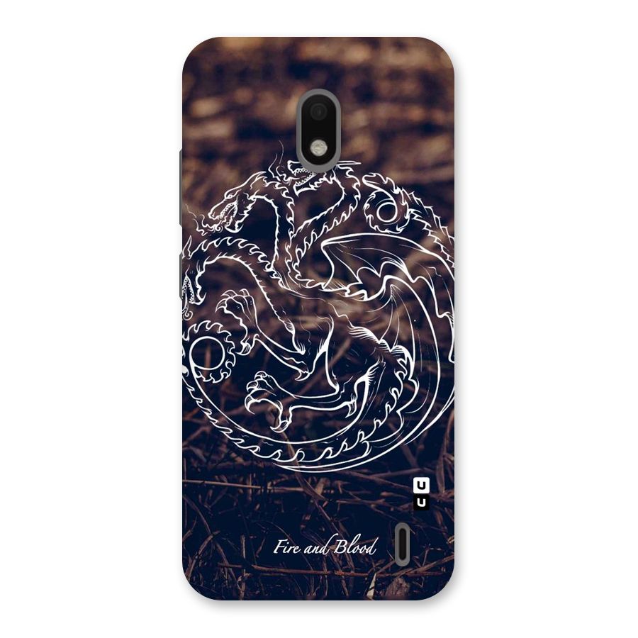 White Circle Back Case for Nokia 2.2
