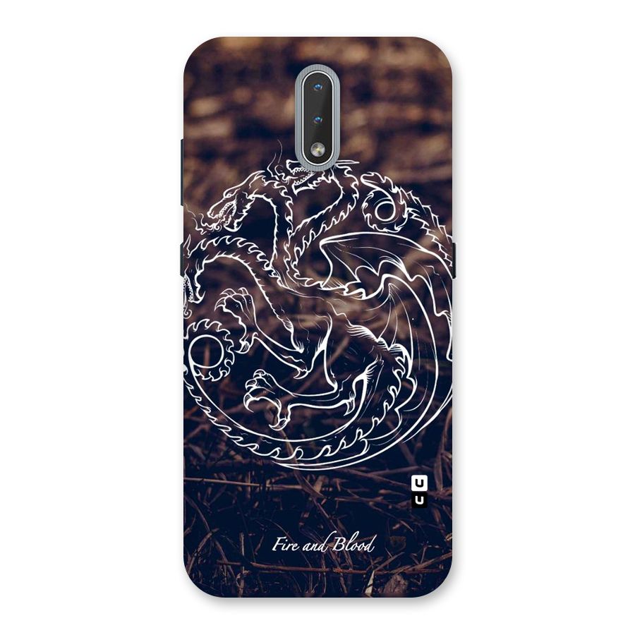 White Circle Back Case for Nokia 2.3