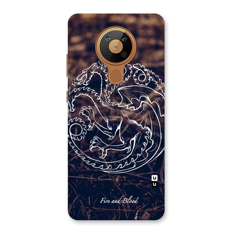 White Circle Back Case for Nokia 5.3