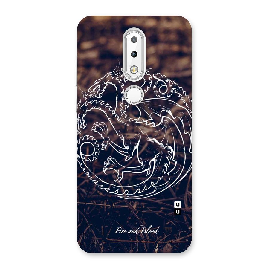 White Circle Back Case for Nokia 6.1 Plus
