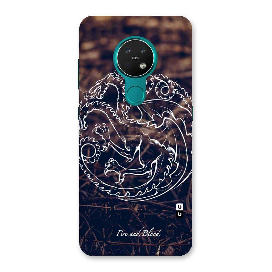 White Circle Back Case for Nokia 7.2