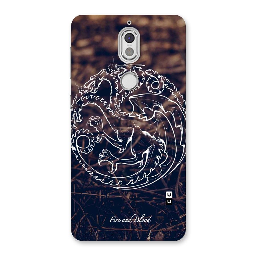 White Circle Back Case for Nokia 7