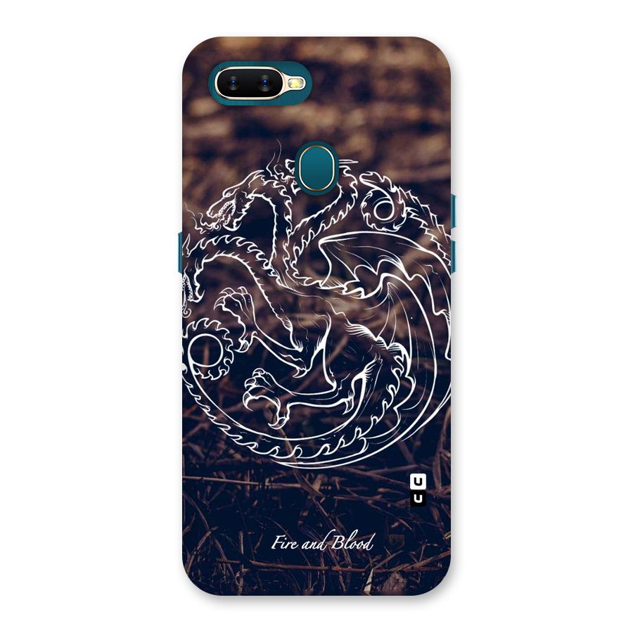 White Circle Back Case for Oppo A11k