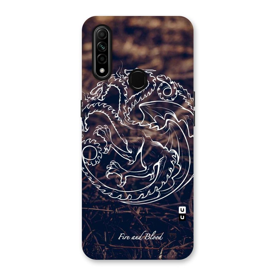 White Circle Back Case for Oppo A31