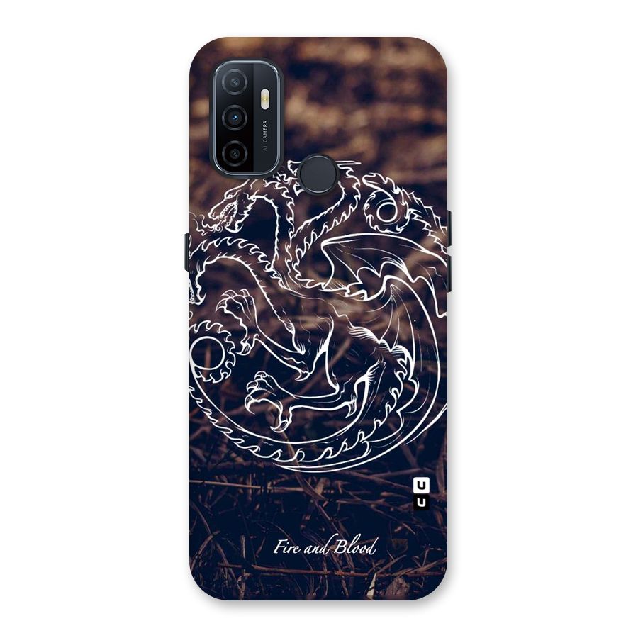 White Circle Back Case for Oppo A32