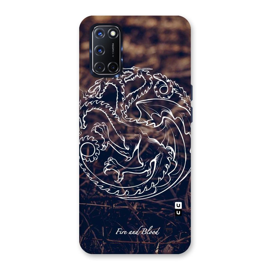 White Circle Back Case for Oppo A52