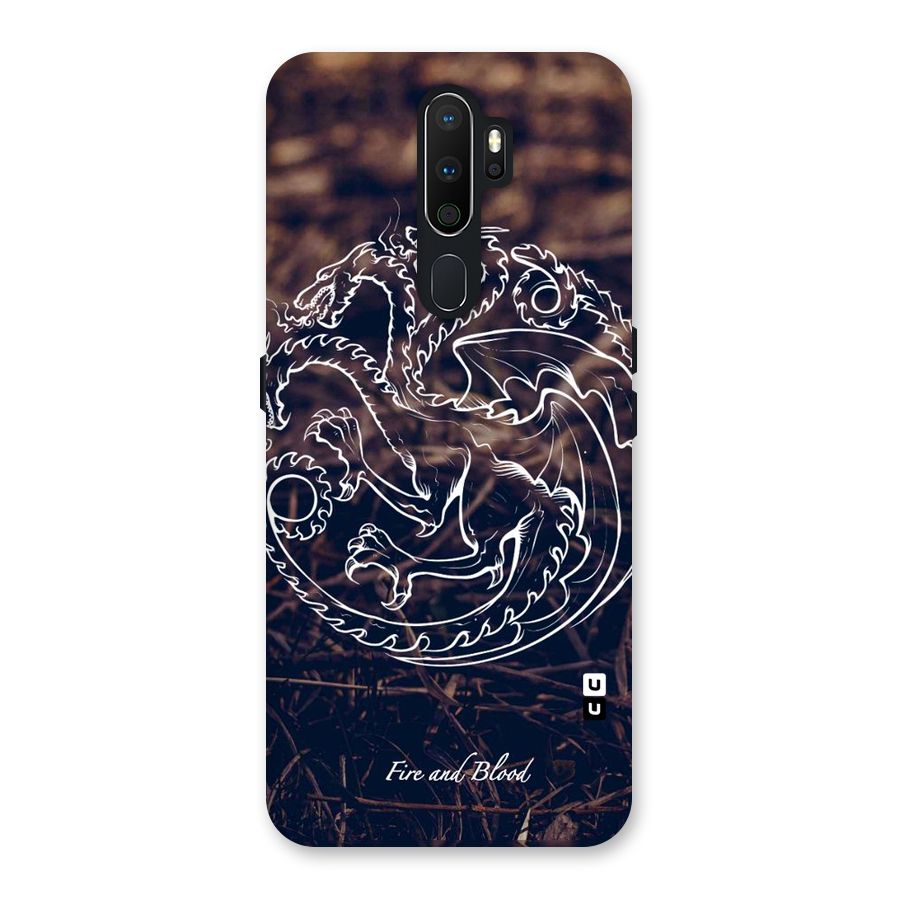 White Circle Back Case for Oppo A5 (2020)