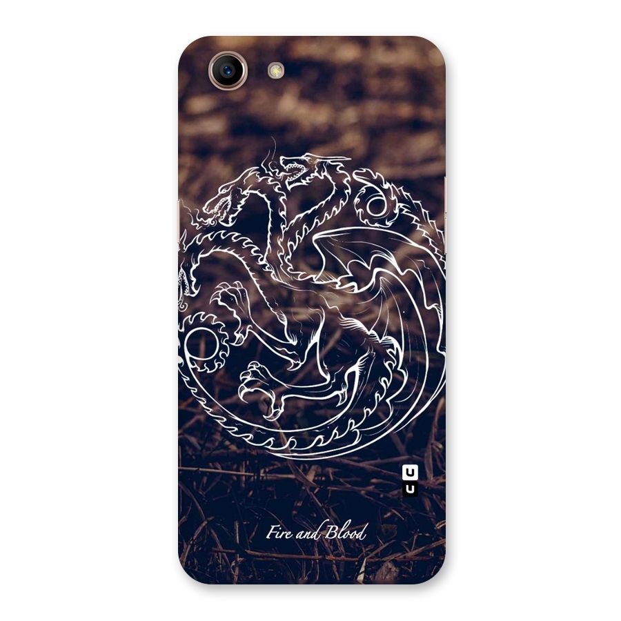 White Circle Back Case for Oppo A83 (2018)