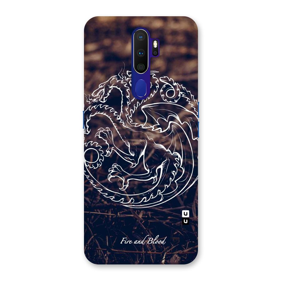 White Circle Back Case for Oppo A9 (2020)