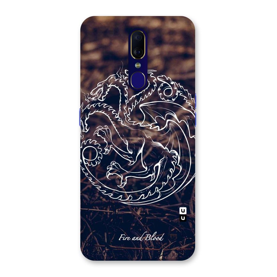 White Circle Back Case for Oppo F11