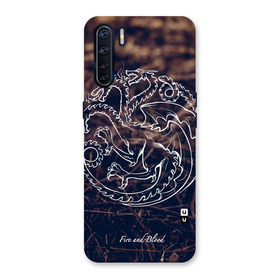 White Circle Back Case for Oppo F15