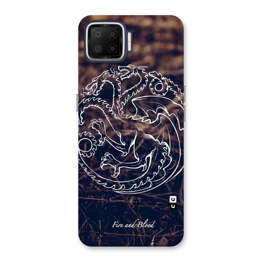 White Circle Back Case for Oppo F17
