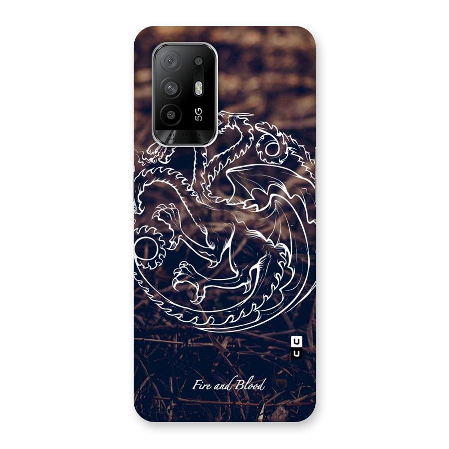 White Circle Back Case for Oppo F19 Pro Plus 5G
