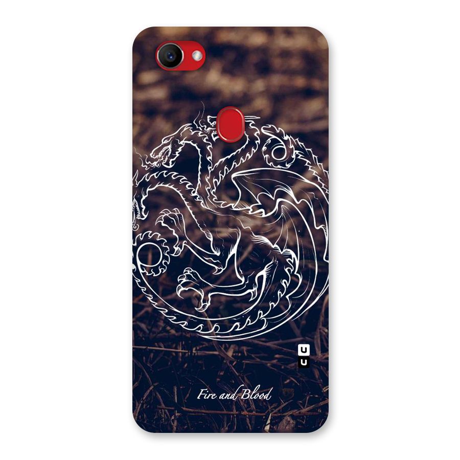 White Circle Back Case for Oppo F7