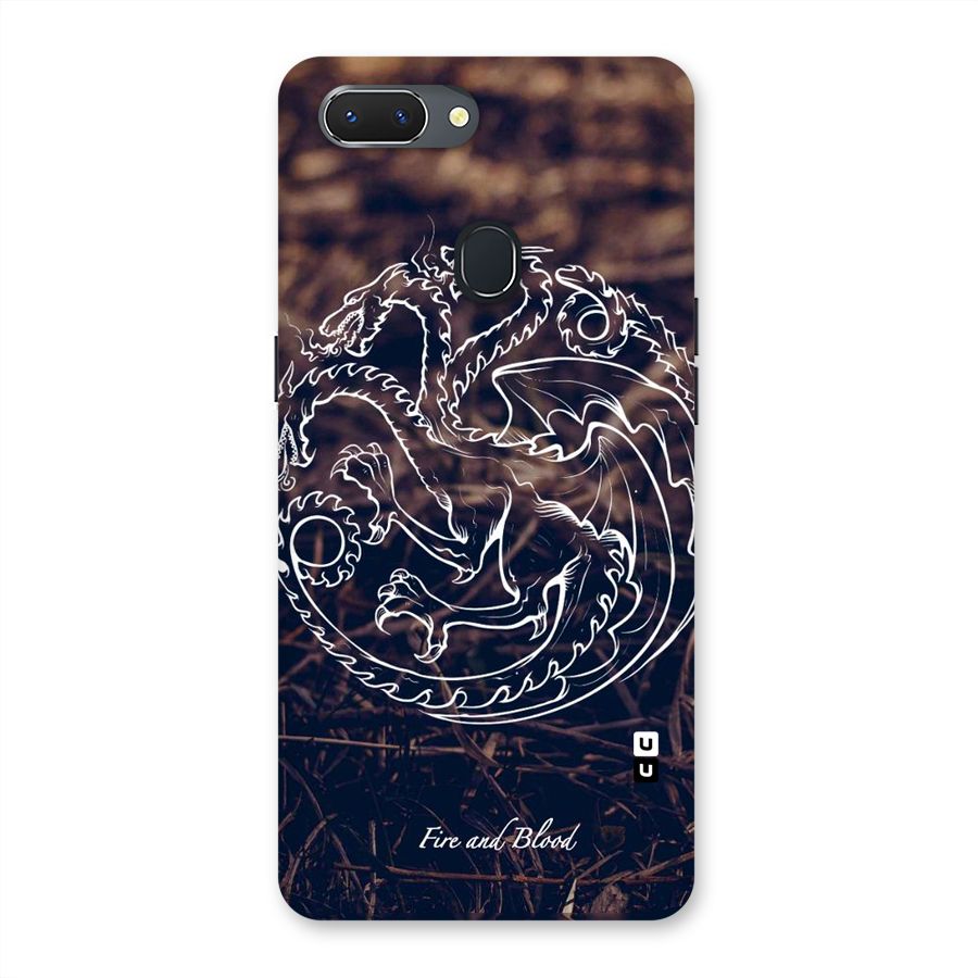 White Circle Back Case for Oppo Realme 2