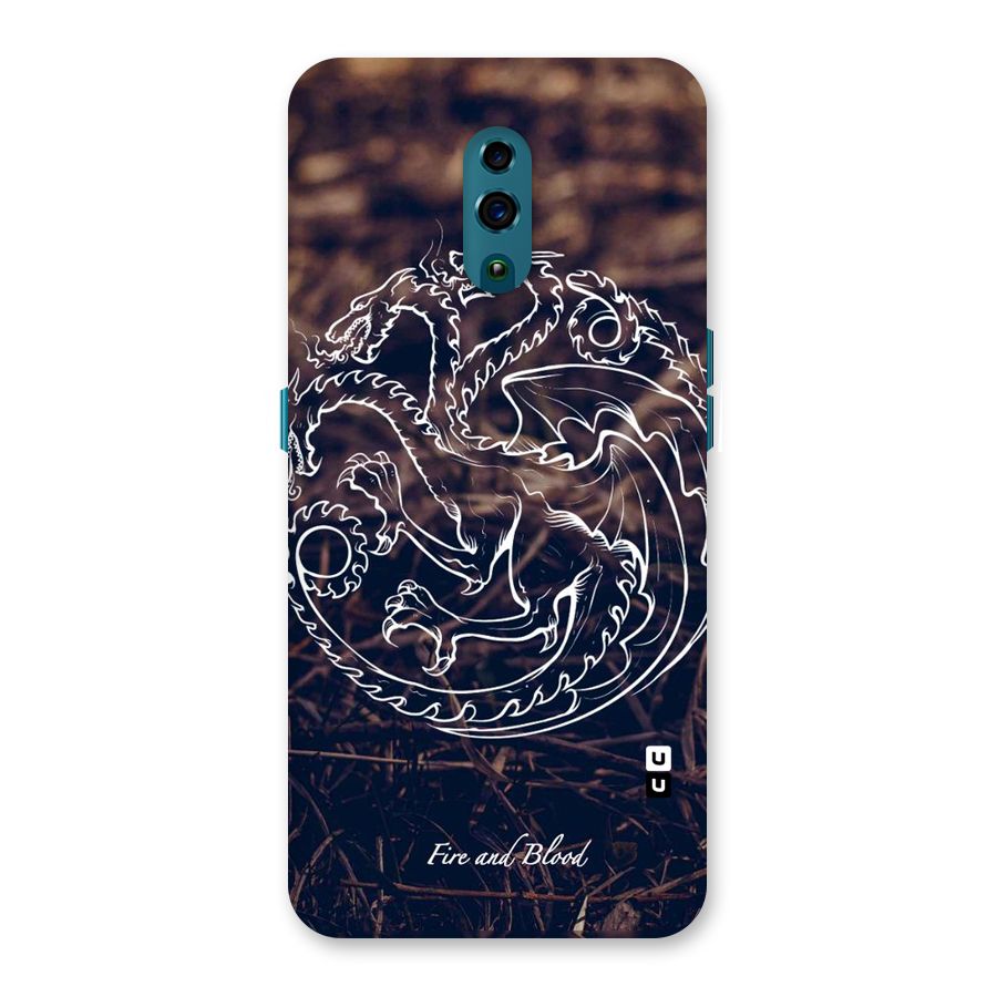 White Circle Back Case for Oppo Reno