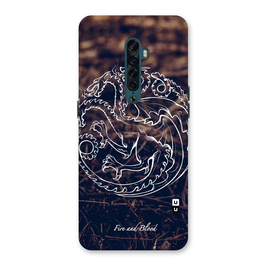 White Circle Back Case for Oppo Reno2