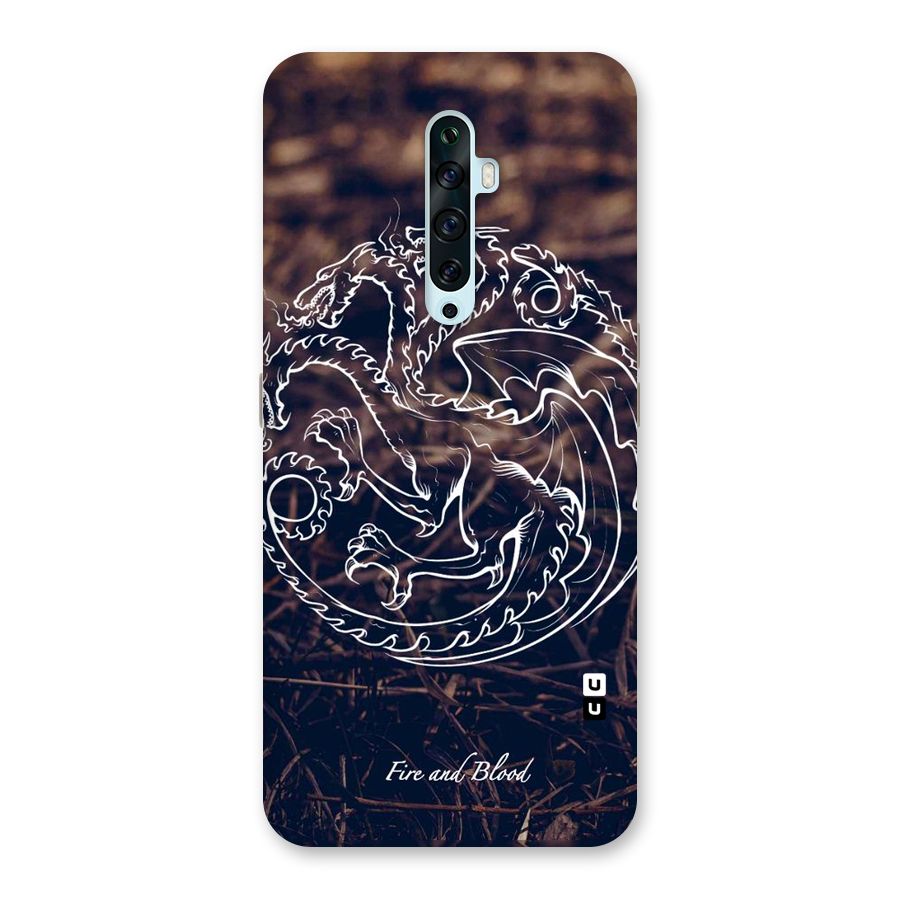 White Circle Back Case for Oppo Reno2 F