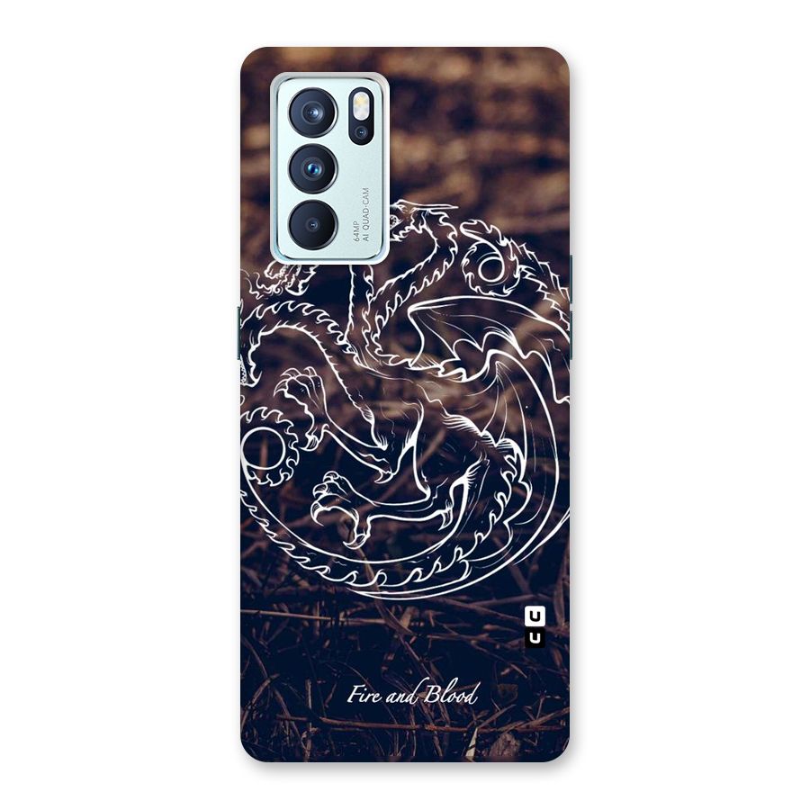 White Circle Back Case for Oppo Reno6 Pro 5G