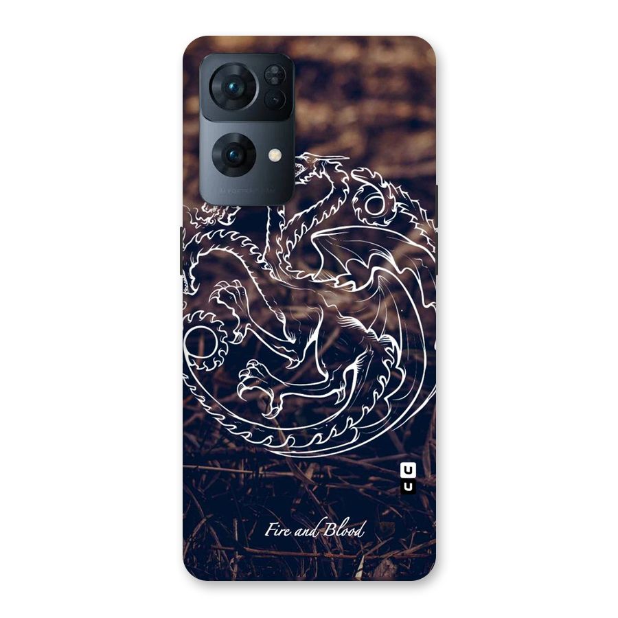 White Circle Back Case for Oppo Reno7 Pro 5G