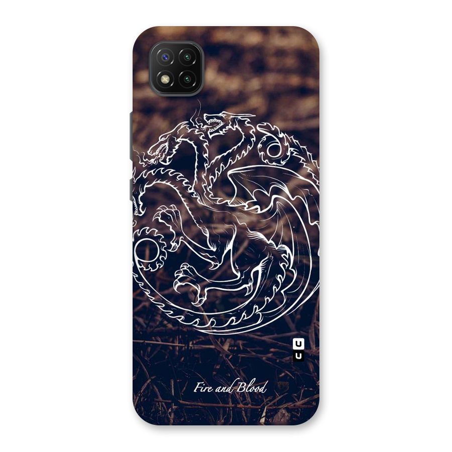 White Circle Back Case for Poco C3