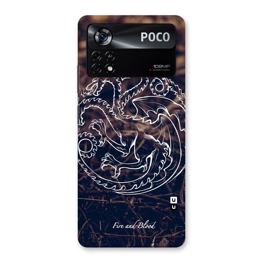 White Circle Back Case for Poco X4 Pro 5G