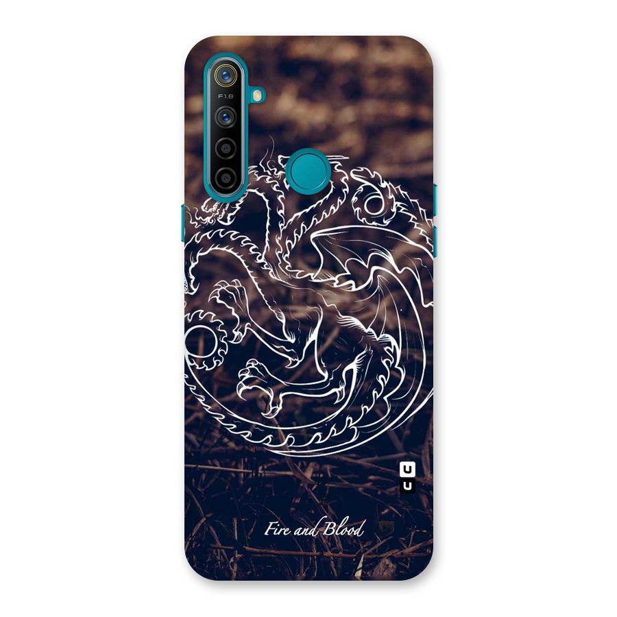 White Circle Back Case for Realme 5i
