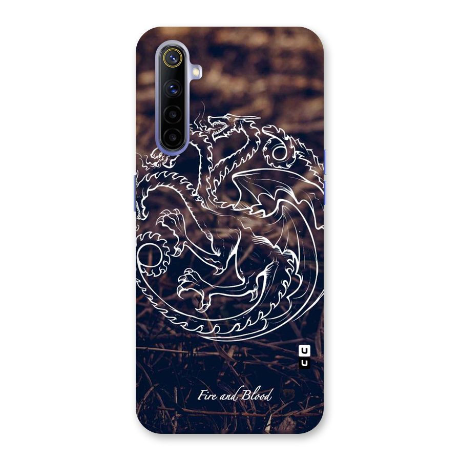 White Circle Back Case for Realme 6