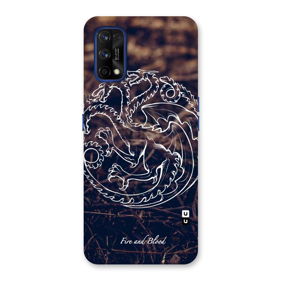 White Circle Back Case for Realme 7 Pro