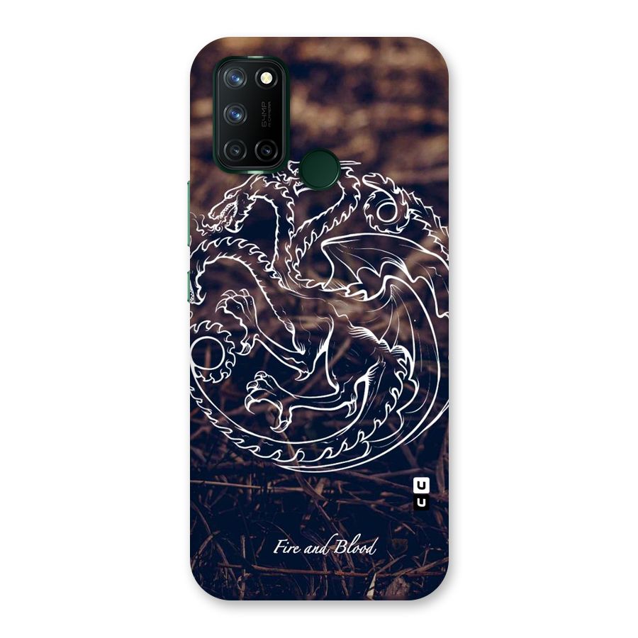White Circle Back Case for Realme 7i