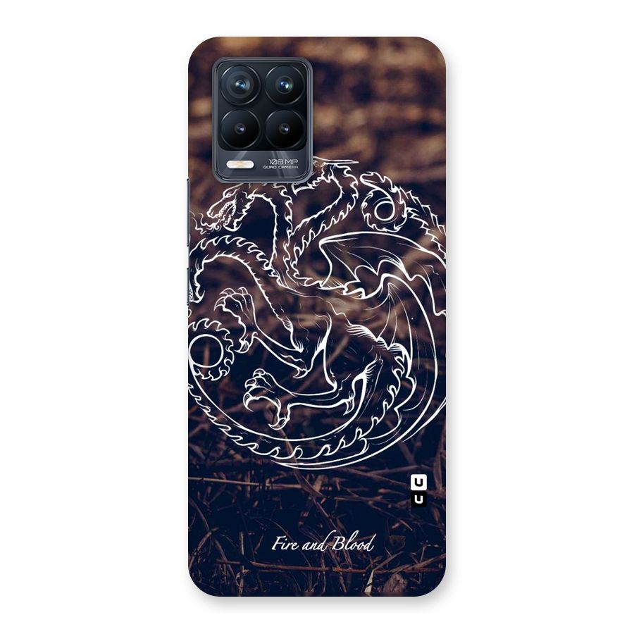 White Circle Back Case for Realme 8 Pro