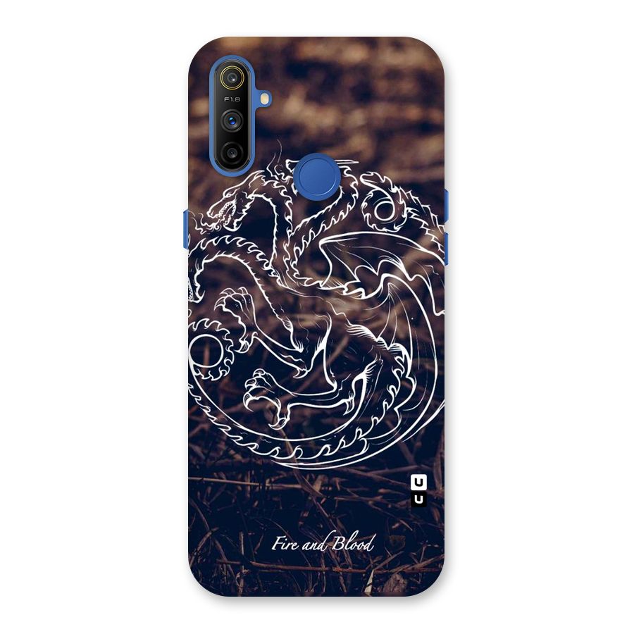 White Circle Back Case for Realme Narzo 10A