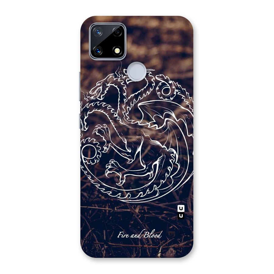 White Circle Back Case for Realme Narzo 20