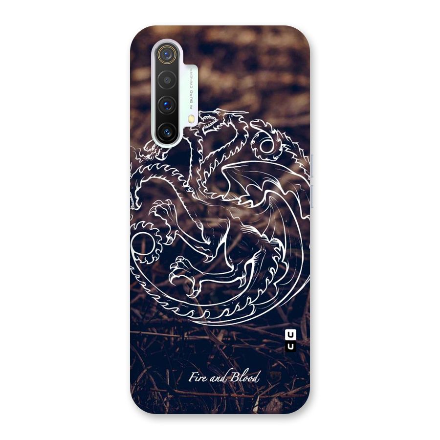 White Circle Back Case for Realme X3
