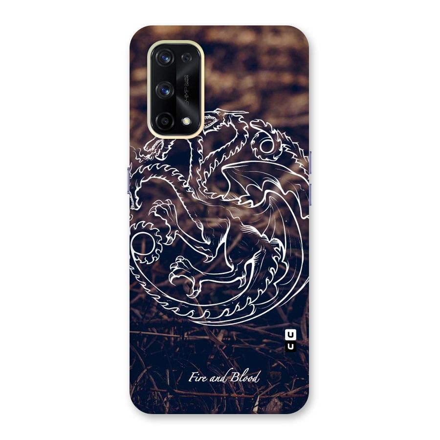 White Circle Glass Back Case for Realme X7 Pro