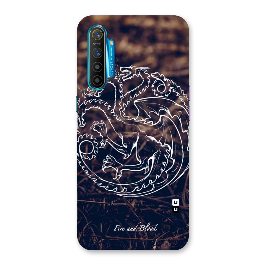 White Circle Back Case for Realme XT
