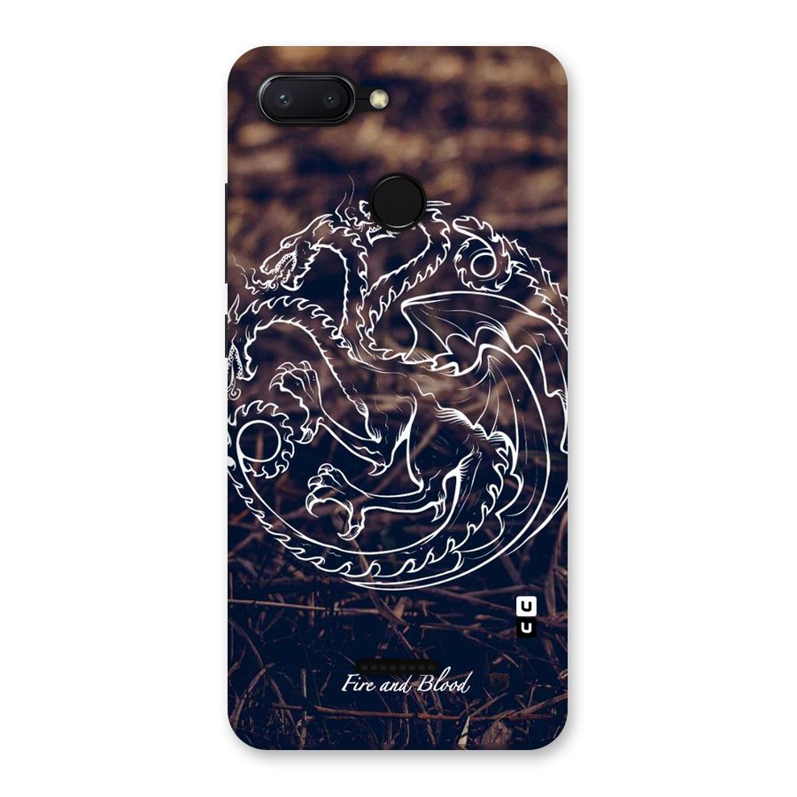 White Circle Back Case for Redmi 6
