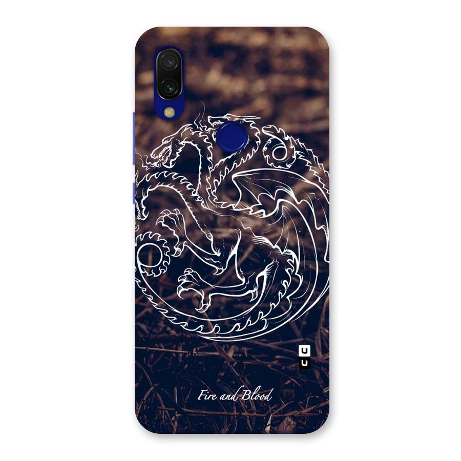 White Circle Back Case for Redmi 7